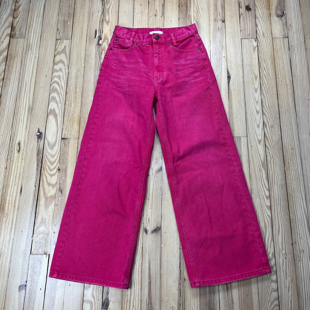 BDG Hot Pink Wide Leg Jeans
